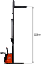 Wózek masztowy elektryczny 5000mm, ładowność 1500 kg 